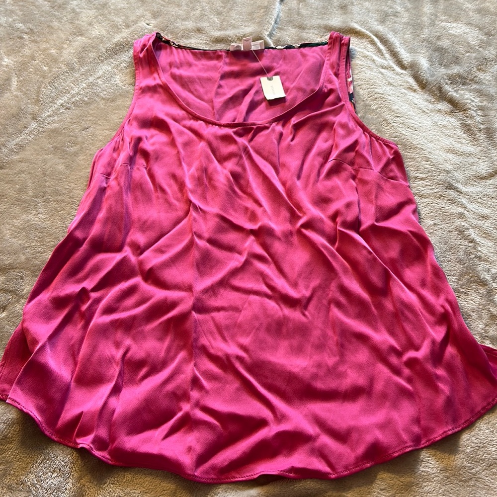 NWT Floreat/anthro pink tank top